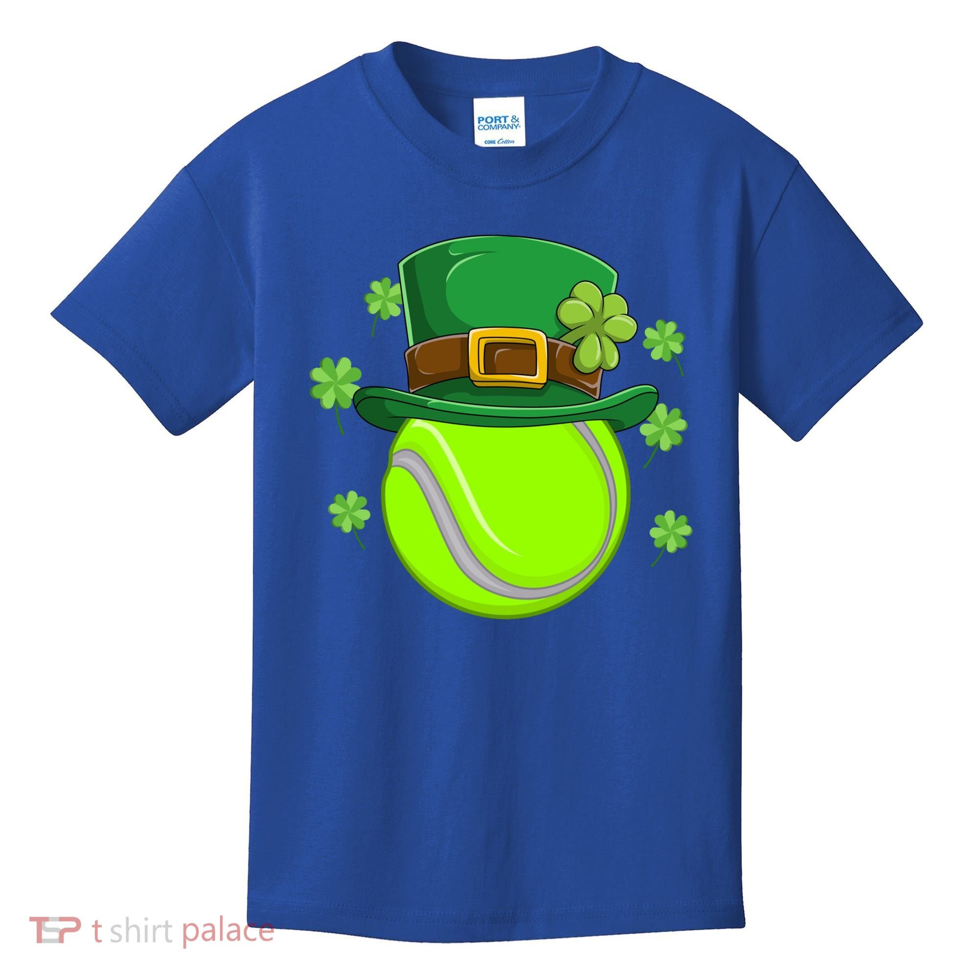 Tennis Ball St Patricks Day Ball Leprechaun Gift Kids T-Shirt