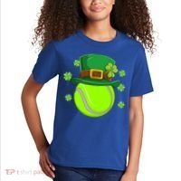 Tennis Ball St Patricks Day Ball Leprechaun Gift Kids T-Shirt thumb 2