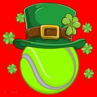 Tennis Ball St Patricks Day Ball Leprechaun Gift Santa Hat thumb 1