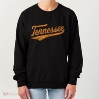 Tennessee Baseball Sports Script Cursive Flag Swoosh Women's Sweatshirt thumb 0