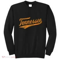 Tennessee Baseball Sports Script Cursive Flag Swoosh Sweatshirt thumb 0