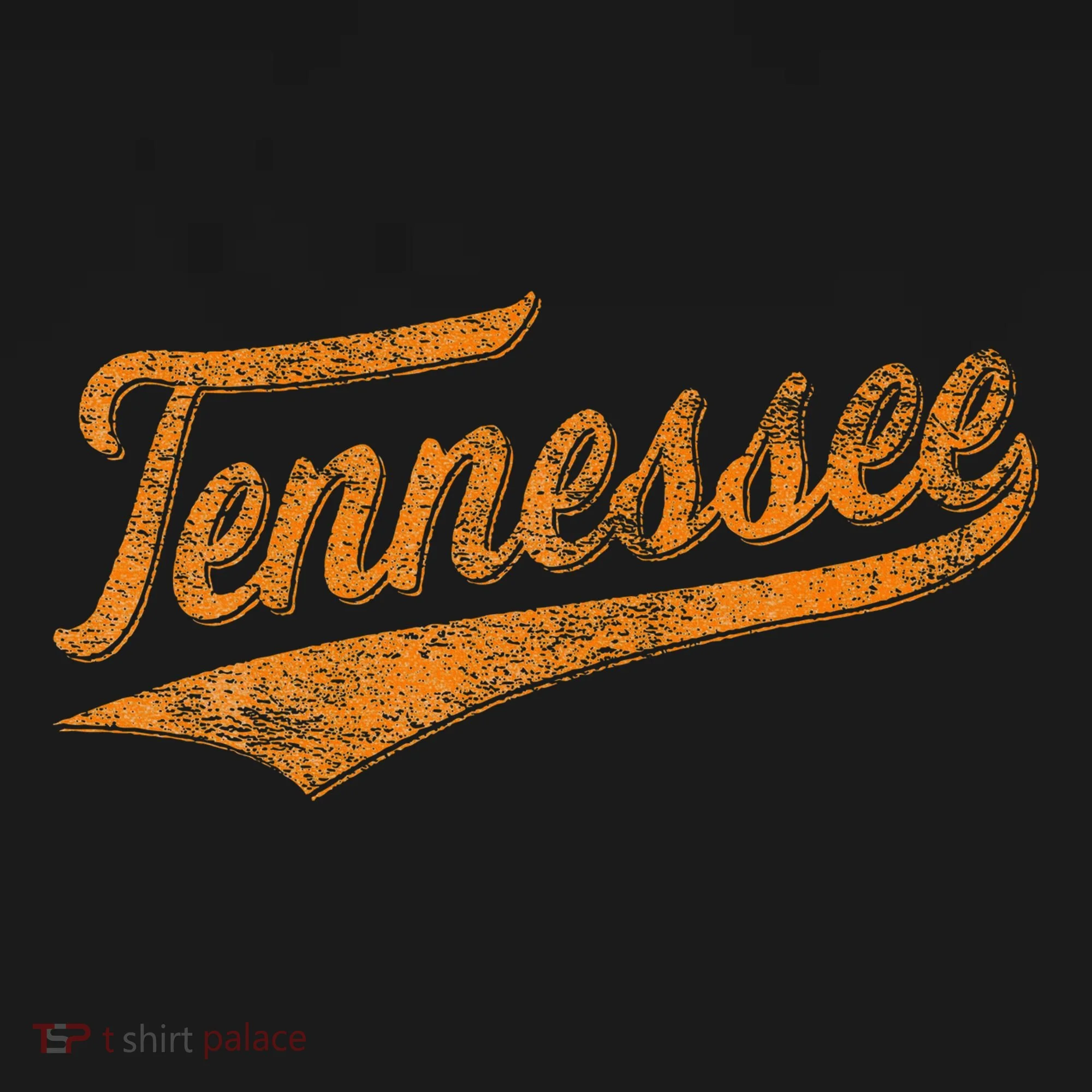Tennessee Baseball Sports Script Cursive Flag Swoosh Sweatshirt