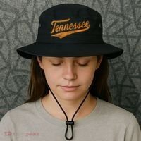 Tennessee Baseball Sports Script Cursive Flag Swoosh Bucket Hat thumb 3