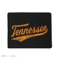 Tennessee Baseball Sports Script Cursive Flag Swoosh Mousepad thumb 0