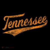 Tennessee Baseball Sports Script Cursive Flag Swoosh Mousepad thumb 1