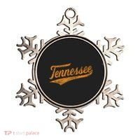 Tennessee Baseball Sports Script Cursive Flag Swoosh Ornament thumb 0