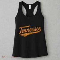 Tennessee Baseball Sports Script Cursive Flag Swoosh Women's Tank Top thumb 3