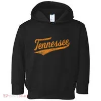 Tennessee Baseball Sports Script Cursive Flag Swoosh Toddler Hoodie thumb 0