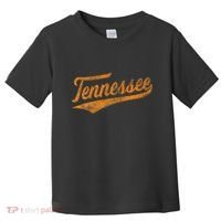 Tennessee Baseball Sports Script Cursive Flag Swoosh Toddler T-Shirt thumb 0