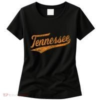 Tennessee Baseball Sports Script Cursive Flag Swoosh Women's T-Shirt thumb 0
