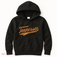 Tennessee Baseball Sports Script Cursive Flag Swoosh Kids Hoodie thumb 0