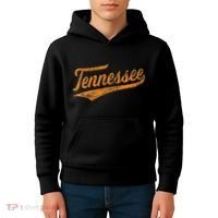Tennessee Baseball Sports Script Cursive Flag Swoosh Kids Hoodie thumb 4