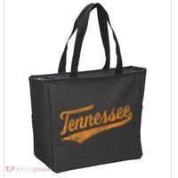Tennessee Baseball Sports Script Cursive Flag Swoosh Tote Bag thumb 2