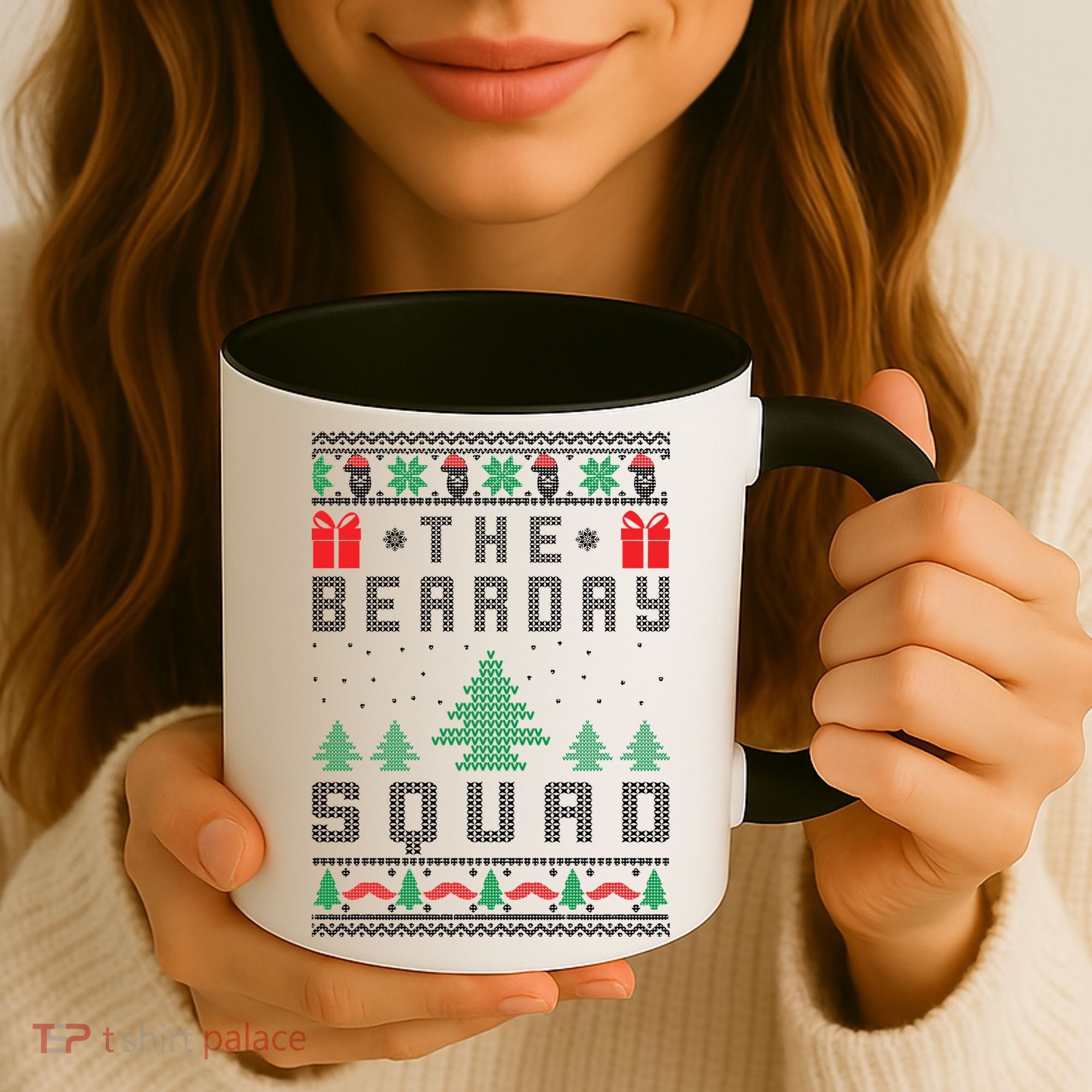The Bearday Squad Ugly Christmas Coffee Mug