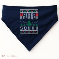 The Bearday Squad Ugly Christmas USA-Made Doggie Bandana thumb 0