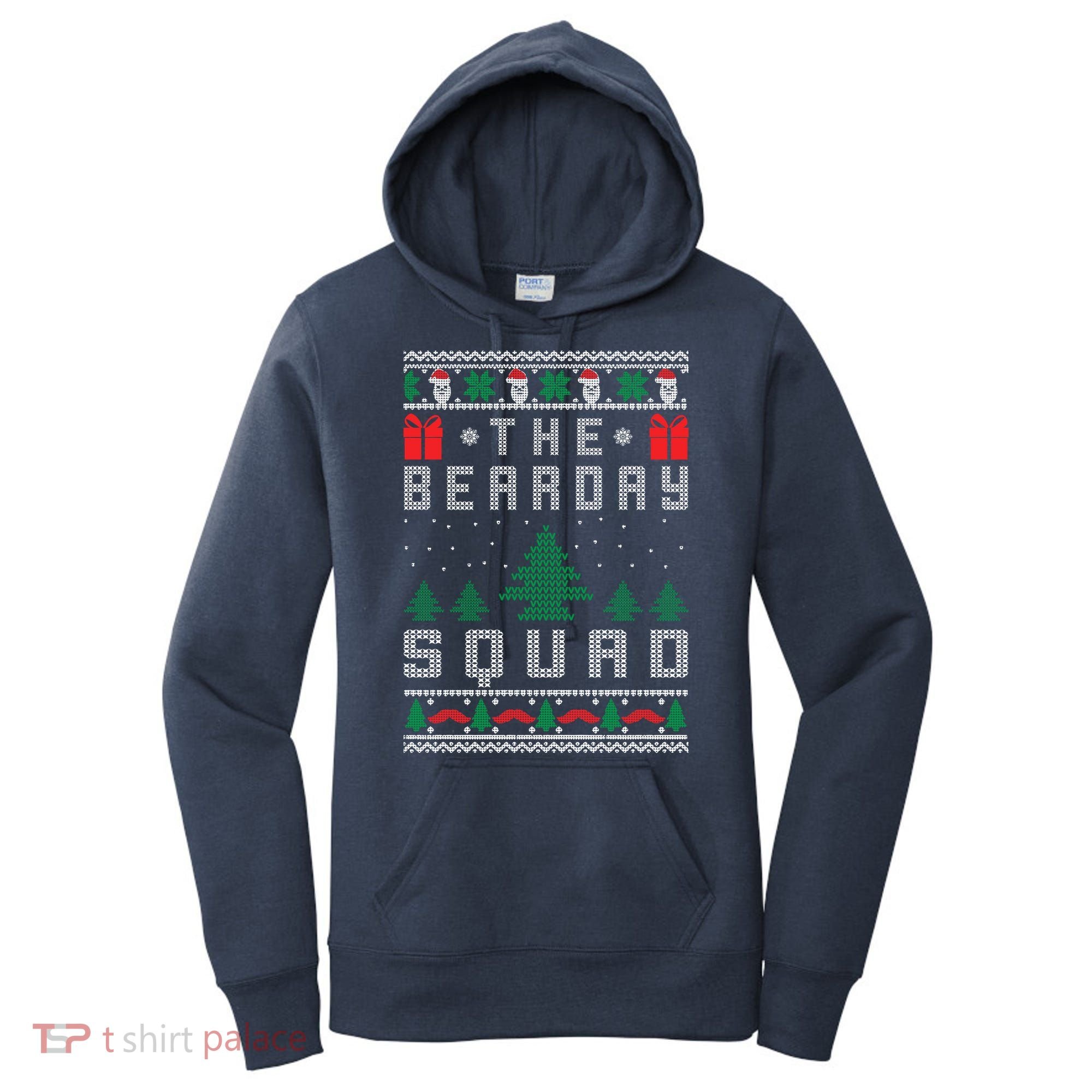 The Bearday Squad Ugly Christmas Women's Hoodie