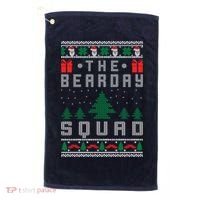The Bearday Squad Ugly Christmas Golf Towel thumb 0