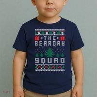 The Bearday Squad Ugly Christmas Toddler T-Shirt thumb 2