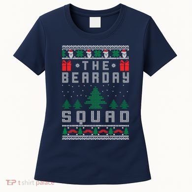 The Bearday Squad Ugly Christmas Women's T-Shirt