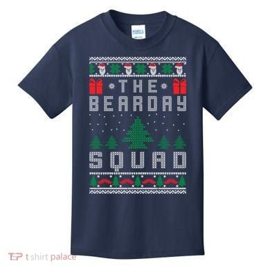 The Bearday Squad Ugly Christmas Kids T-Shirt