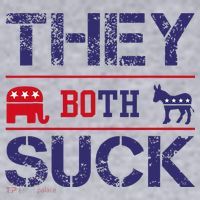They Both Suck Anti Political Women's Sweatshirt thumb 2