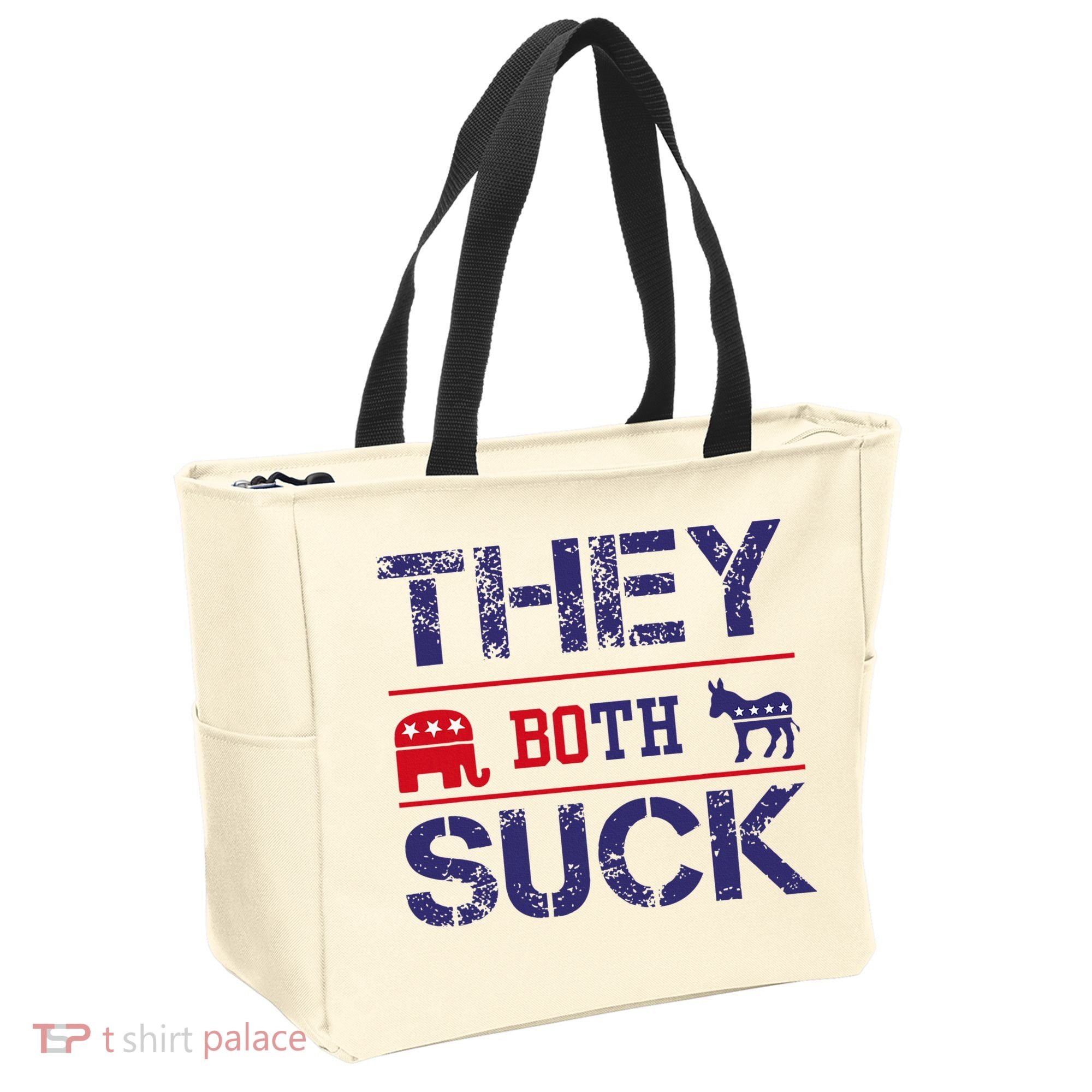 They Both Suck Anti Political Tote Bag