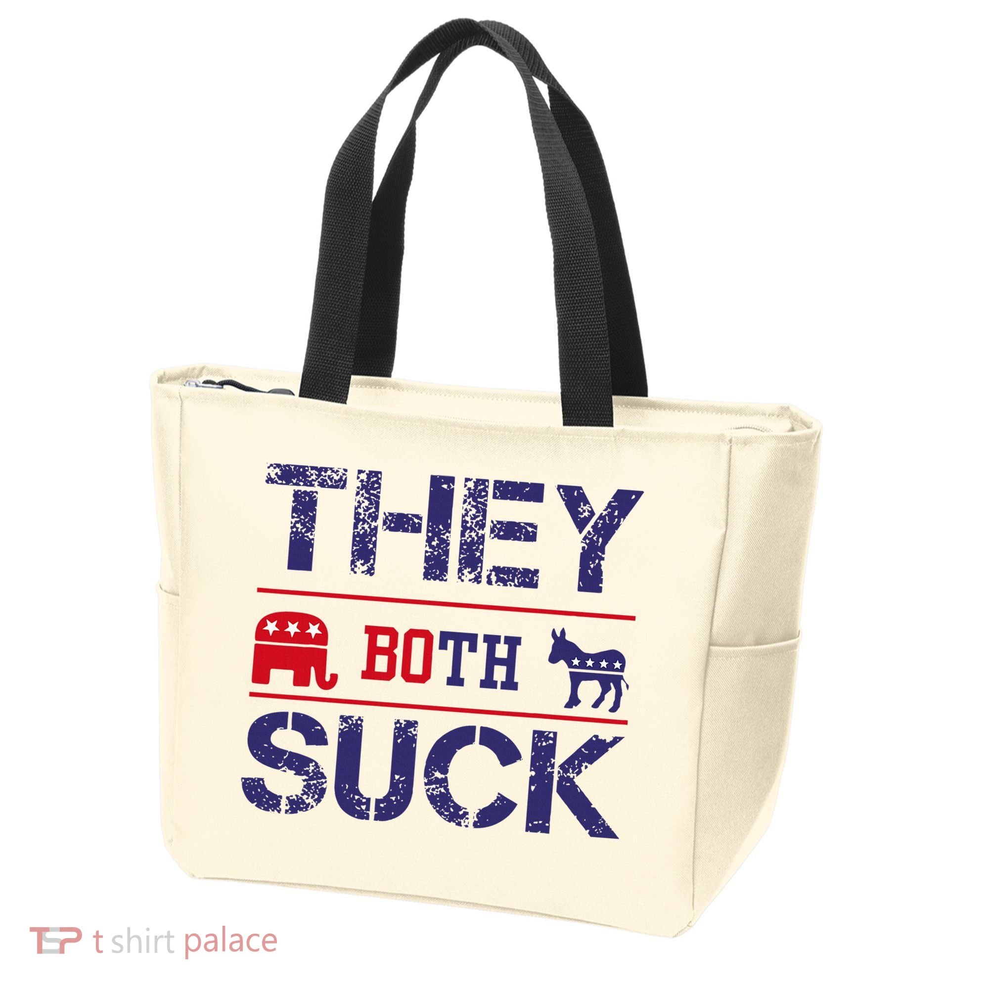 They Both Suck Anti Political Tote Bag