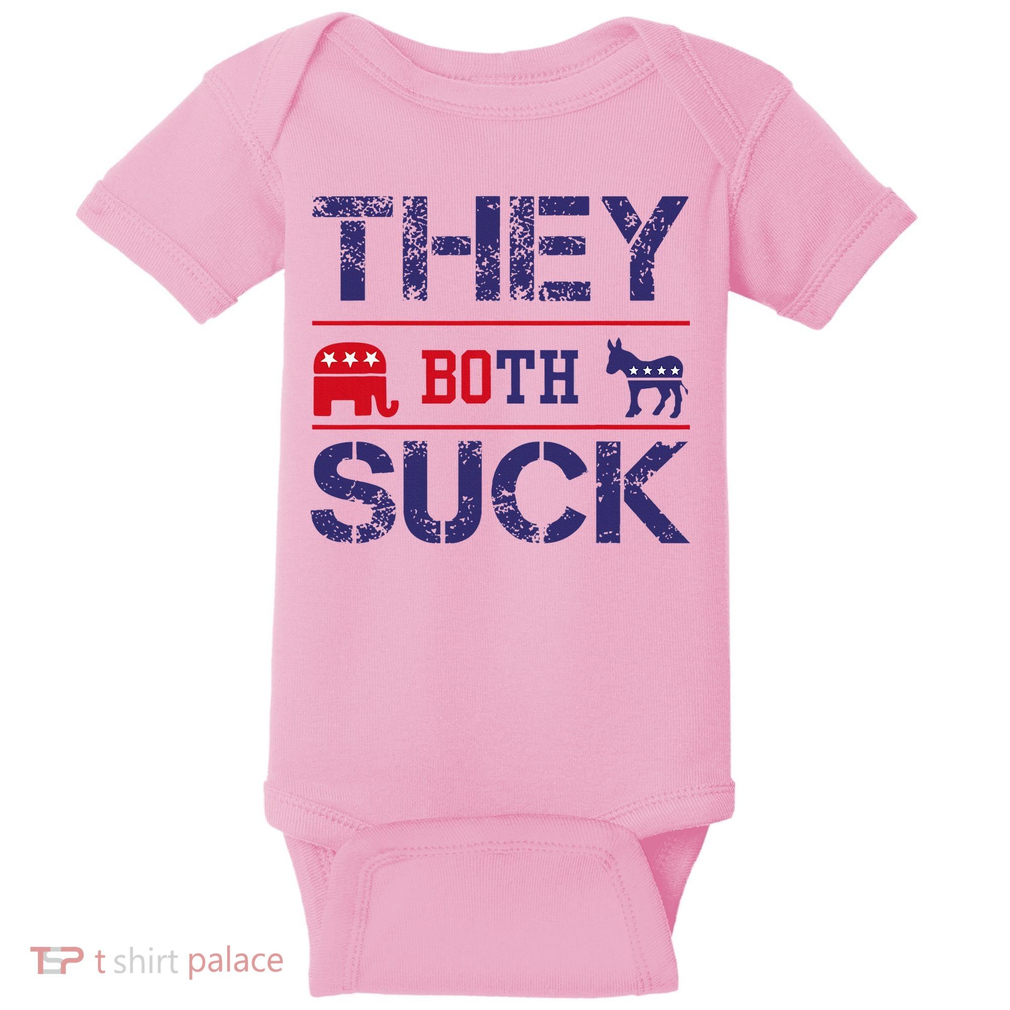 They Both Suck Anti Political Baby Bodysuit