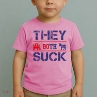 They Both Suck Anti Political Toddler T-Shirt thumb 2