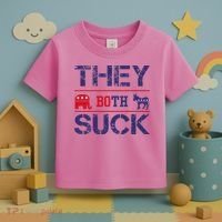 They Both Suck Anti Political Toddler T-Shirt thumb 3