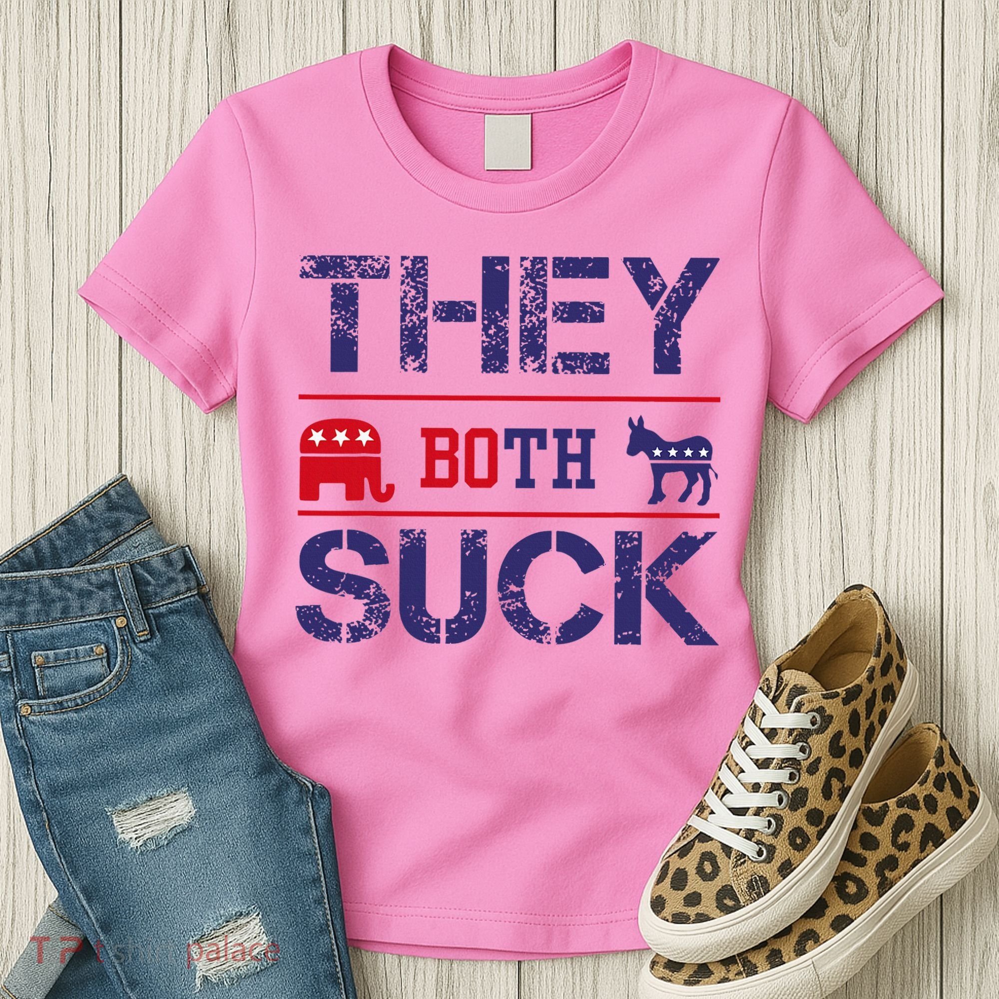 They Both Suck Anti Political Women's T-Shirt