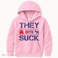 They Both Suck Anti Political Kids Hoodie thumb 0