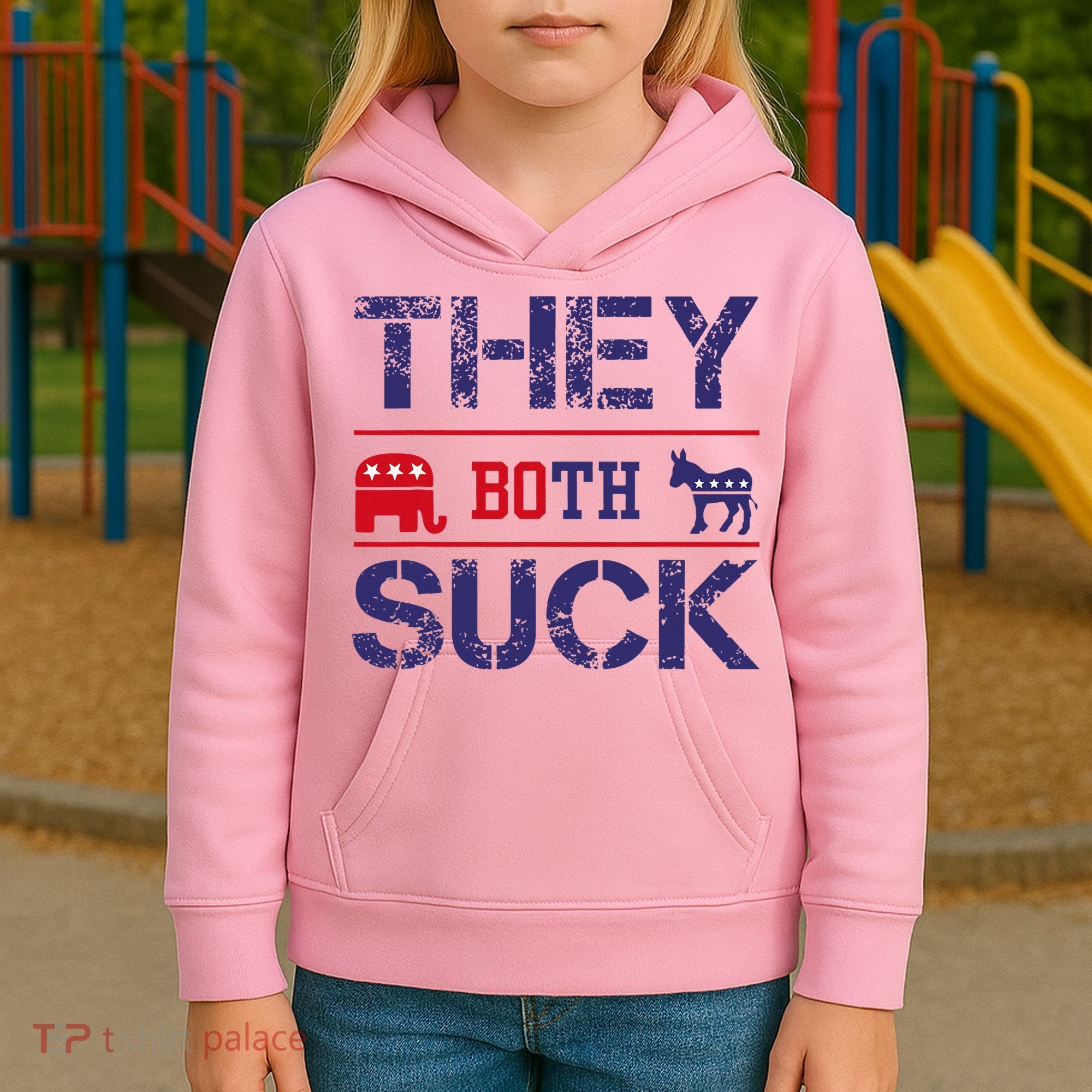 They Both Suck Anti Political Kids Hoodie