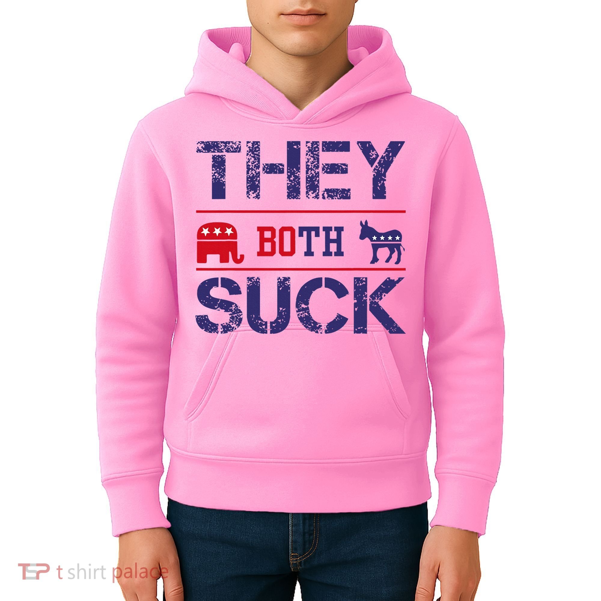 They Both Suck Anti Political Kids Hoodie