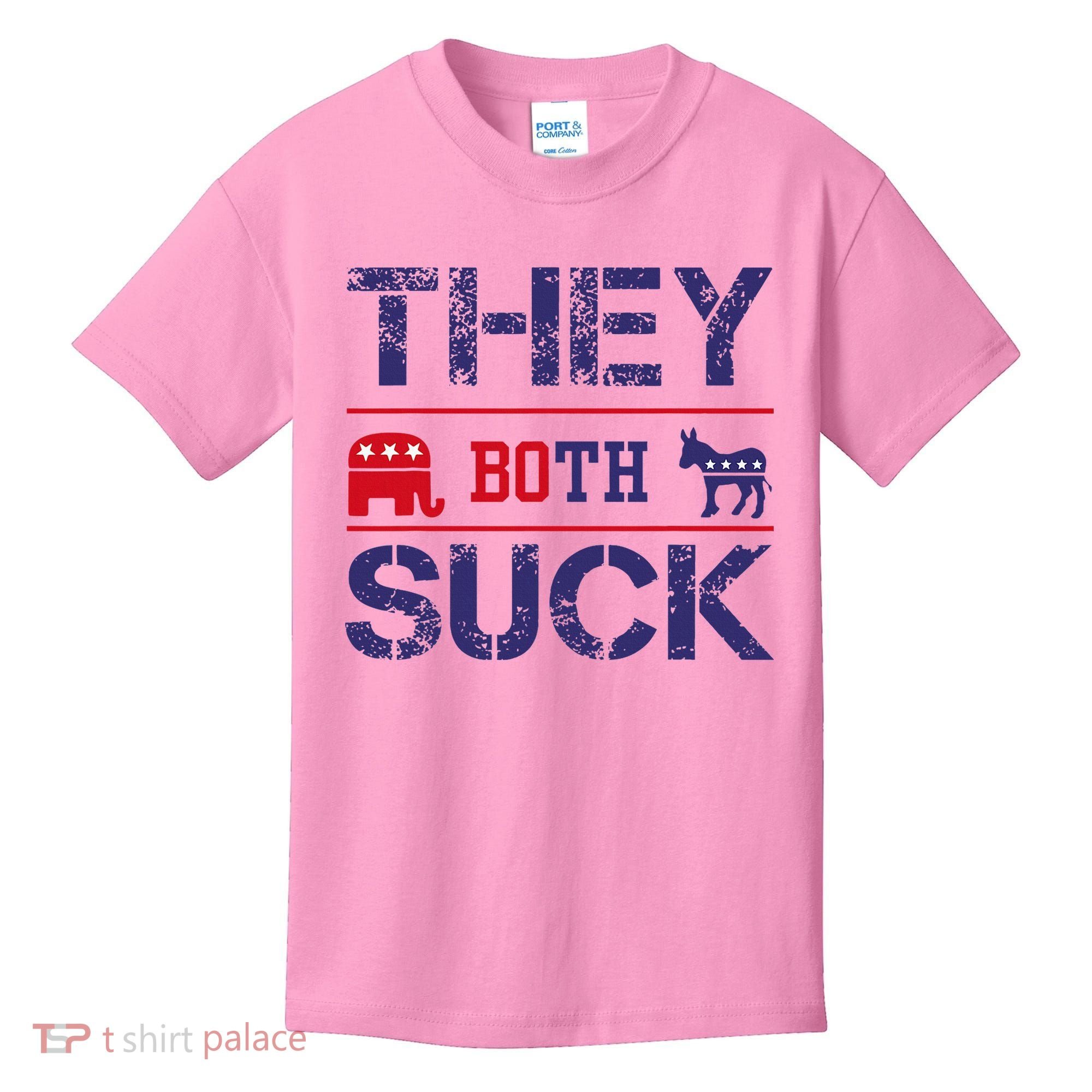 They Both Suck Anti Political Kids T-Shirt