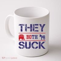 They Both Suck Anti Political Coffee Mug thumb 0