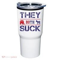 They Both Suck Anti Political Tumbler thumb 0