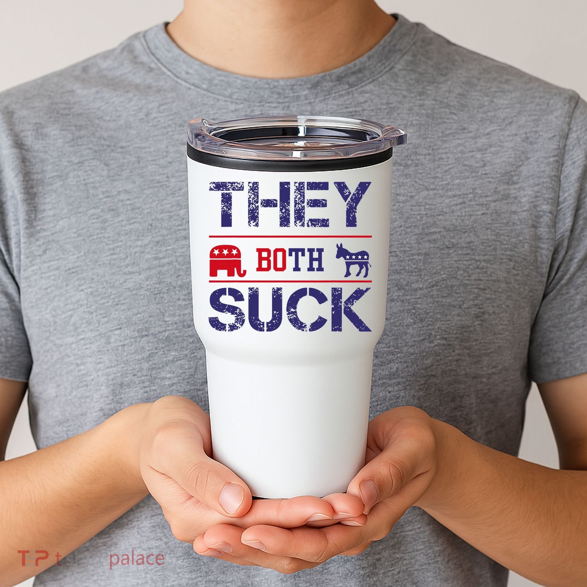 They Both Suck Anti Political Tumbler