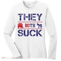 They Both Suck Anti Political Women's Long Sleeve Shirt thumb 0