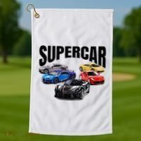 The Best Supercar Racing Fan On The Planet Golf Towel thumb 1