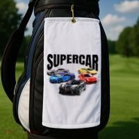 The Best Supercar Racing Fan On The Planet Golf Towel thumb 2