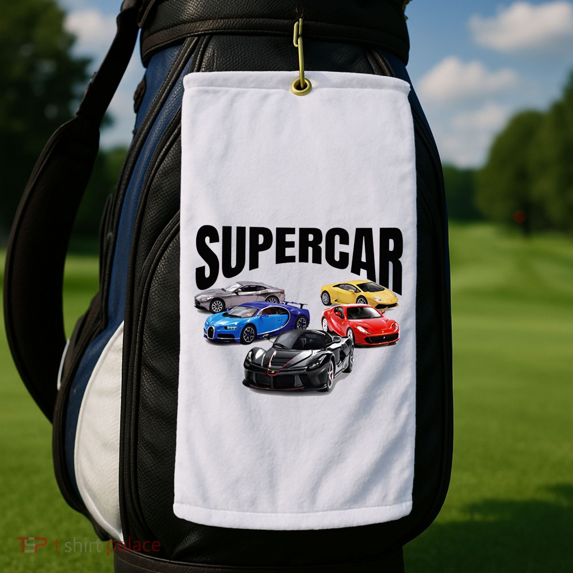 The Best Supercar Racing Fan On The Planet Golf Towel