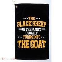 The Black S.H.E.E.P Of The Family Usually Turns Into The Goat Golf Towel thumb 0