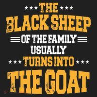 The Black S.H.E.E.P Of The Family Usually Turns Into The Goat Golf Towel thumb 3