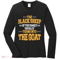 The Black S.H.E.E.P Of The Family Usually Turns Into The Goat Women's Long Sleeve Shirt thumb 0