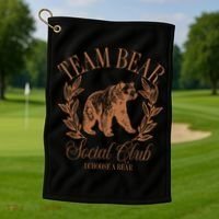 Team Bear Social Club I Choose The Bear Golf Towel thumb 1