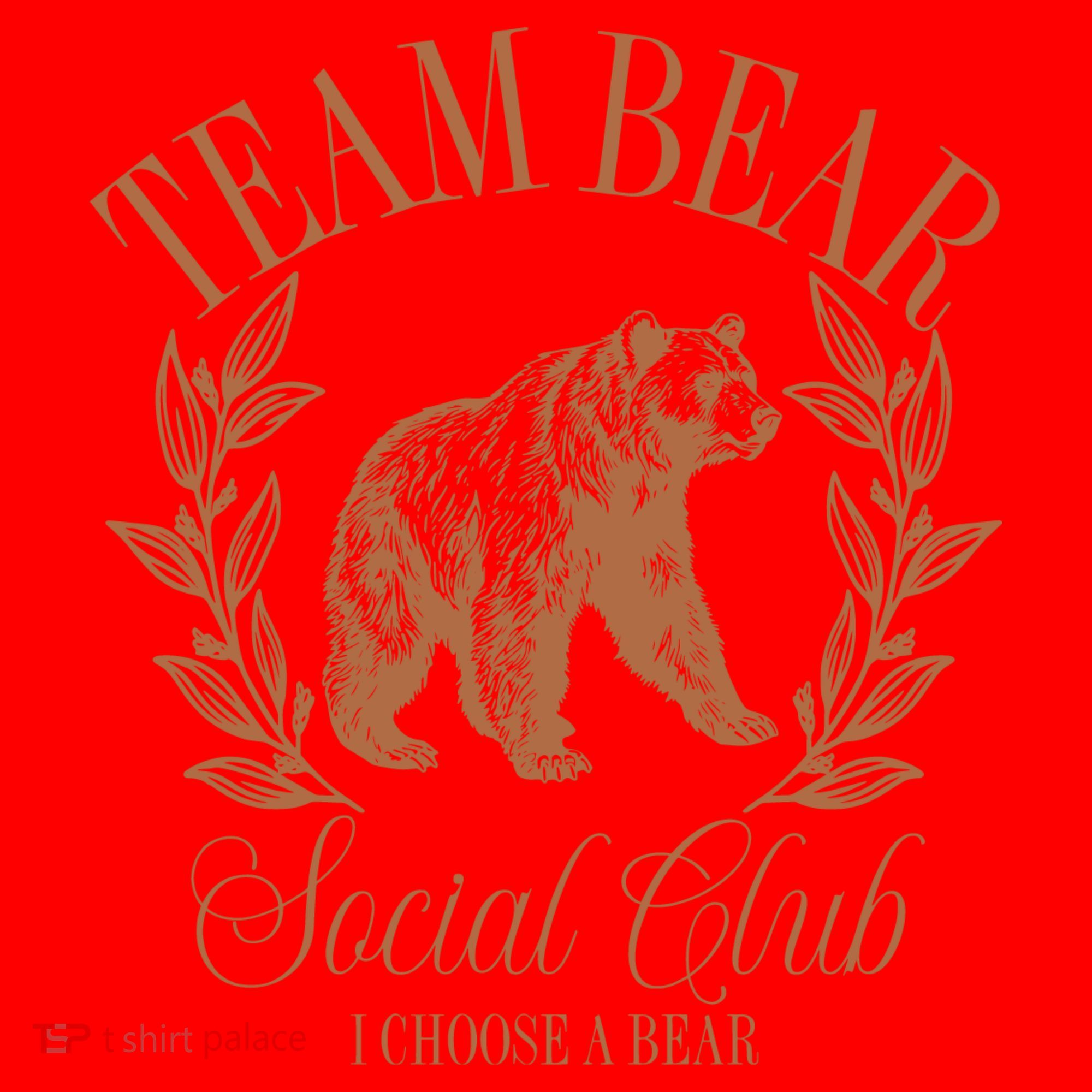 Team Bear Social Club I Choose The Bear Santa Hat