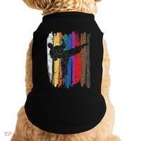 Taekwondo Belt Silhouette Distressed Martial Arts Gift Doggie Tank thumb 0