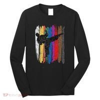 Taekwondo Belt Silhouette Distressed Martial Arts Gift Long Sleeve Shirt thumb 0