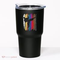 Taekwondo Belt Silhouette Distressed Martial Arts Gift Tumbler thumb 0